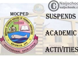 Michael Otedola College of Primary Education (MOCPED) Suspends Academic Activities Until January | CHECK NOW