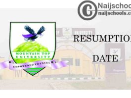 Mountain Top University (MTU) Notice to Students on 2021 Resumption Date and Commencement of Online Lectures Updates | CHECK NOW