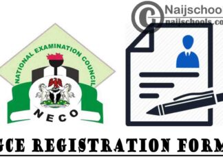 NECO GCE 2022 November/December SSCE External Registration Form (Instructions and Guidelines) | APPLY NOW