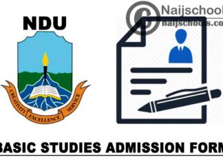Niger Delta University (NDU) Basic Studies Admission Form for 2020/2021 Academic Session | APPLY NOW