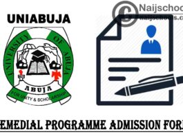 University of Abuja (UNIABUJA) Remedial Programme Admission Form for 2020/2021 Academic Session | APPLY NOW