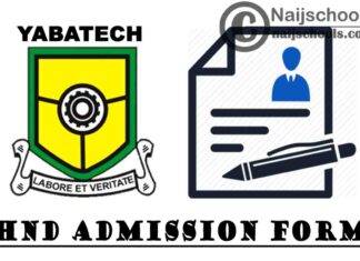 Yaba College of Technology (YABATECH) Part-Time & Full-Time HND Admission Form for 2020/2021 Academic Session | APPLY NOW