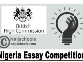 British High Commission (BHC) and Chevening Alumni Association of Nigeria Essay Competition 2021 | APPLY NOW