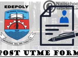 Federal Polytechnic Ede (EDEPOLY) Post UTME Screening Exercise Form for 2020/2021 Academic Session | APPLY NOW