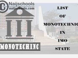 Full List of Accredited Monotechnics in Imo State Nigeria