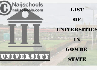 Full List of Federal, State & Private Universities in Gombe State Nigeria