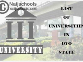 Full List of Federal, State & Private Universities in Oyo State Nigeria