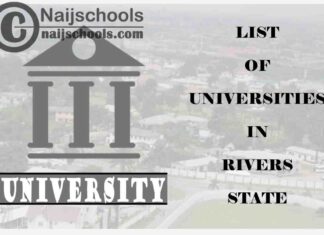Full List of Federal, State & Private Universities in Rivers State Nigeria
