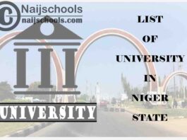 Full List of Federal, State & Private Universities in Niger State Nigeria