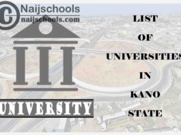 Full List of Federal, State & Private Universities in Kano State Nigeria