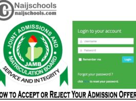How to Accept or Reject Your Admission Offer via JAMB CAPS Portal | CHECK NOW