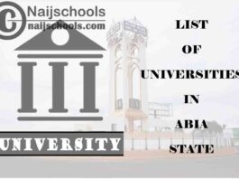 Full List of Federal, State & Private Universities in Abia State Nigeria