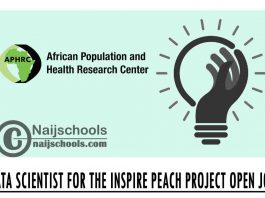 APHRC Data Scientist for the INSPIRE PEACH Project Data Open Job 2021 | APPLY NOW