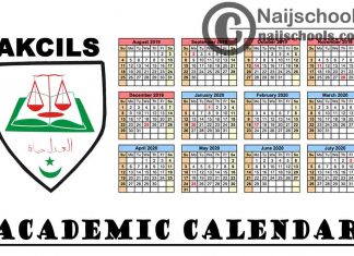 Aminu Kano College of Islamic and Legal Studies (AKCILS) Revised Academic Calendar for 2019/2020 Academic Session | CHECK NOW