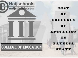 Full List of Accredited Colleges of Education in Bayelsa State Nigeria