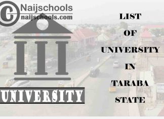 Full List of Federal, State & Private Universities in Taraba State Nigeria