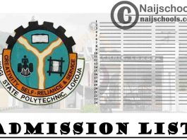 Kogi State Polytechnic 2020/2021 Admission List is Now Out on JAMB CAPS | CHECK NOW