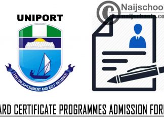 UNIPORT 2020/2021 Institute of Agricultural Research and Development (IARD) Certificate Programmes Admission Form | APPLY NOW