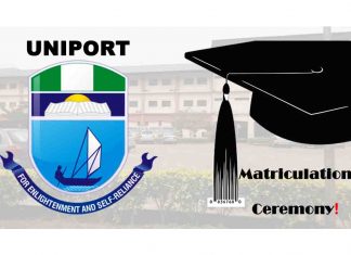 University of Port Harcourt (UNIPORT) Announces New Date for the 2019/2020 Matriculation Ceremony | CHECK NOW
