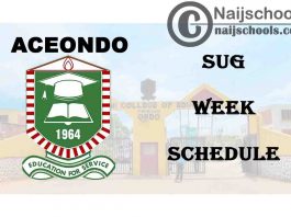 Adeyemi College of Education Ondo (ACEONDO) SUG Week Events Schedule for 2019/2020 Academic Session | CHECK NOW