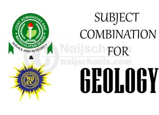 JAMB & WAEC Subject Combination for Geology