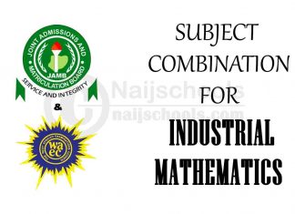 JAMB & WAEC Subject Combination for Industrial Mathematics