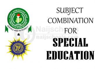 JAMB & WAEC Subject Combination for Special Education