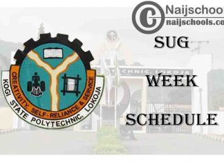 Kogi State Polytechnic (KSP) 2021 SUG Week Programme of Events Schedule | CHECK NOW