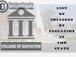 Full List of Accredited Colleges of Education in Imo State Nigeria
