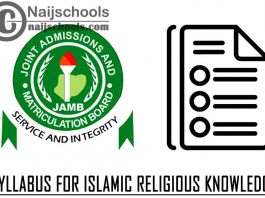 JAMB 2023 Syllabus for Islamic Religious Knowledge
