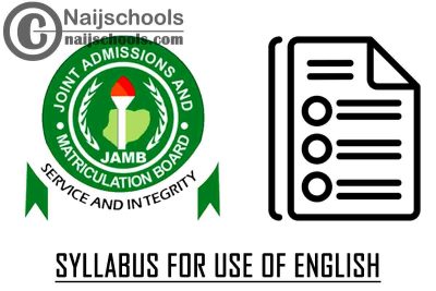 JAMB Use of English Syllabus 2024/2025: PDF Download & Topics