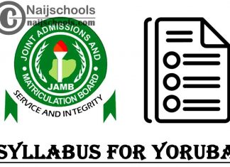 JAMB Syllabus for Yoruba 2023 CBT Exam