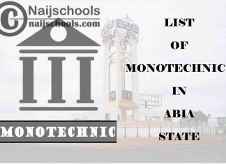 Full List of Accredited Monotechnics in Abia State Nigeria