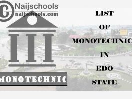 Full List of Accredited Monotechnics in Edo State Nigeria