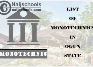 Full List of Accredited Monotechnics in Ogun State Nigeria