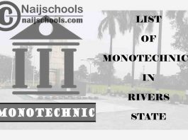 Full List of Accredited Monotechnics in Rivers State Nigeria