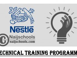 Nestle Nigeria Plc (ITF-NECA) Technical Training Programme 2021 for Young Nigerians | APPLY NOW