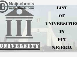 Full List of Federal, State & Private Universities in Federal Capital Territory (FCT) Nigeria