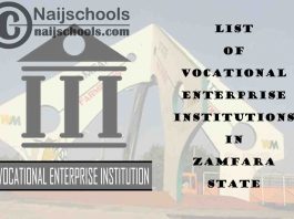 Full List of Vocational Enterprise Institutions in Zamfara State Nigeria