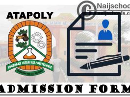 Abubakar Tatari Ali Polytechnic (ATAPOLY) Admission Form for 2020/2021 Academic Session | APPLY NOW