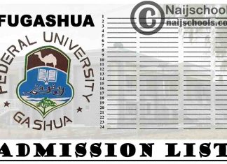 Federal University Gashua (FUGASHUA) Admission List for 2020/2021 Academic Session | CHECK NOW