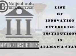 Full List of Innovation Enterprise Institutions in Adamawa State Nigeria