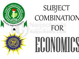 JAMB and WAEC (O'level) Subject Combination for Economics