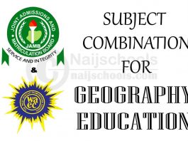 JAMB/WAEC Subject Combination for Geography Education