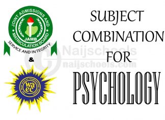 JAMB &WAEC Subject Combination for Psychology