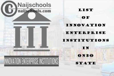 Full List of Innovation Enterprise Institutions in Ondo State Nigeria