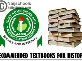 JAMB Recommended Textbooks for History 2022 Exam