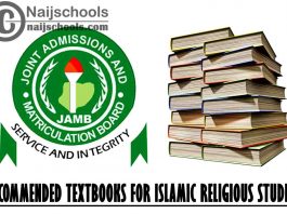 JAMB Recommended Textbooks for Islamic Religious Studies 2022 Exam