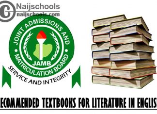 JAMB literature in English 2023 recommended Textbooks