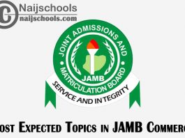 Most Expected Topics in JAMB Commerce 2022 Exam